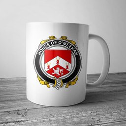 Irish House of O MEEHAN Coat of Arms Family Crest Ireland Mug Irish Mug