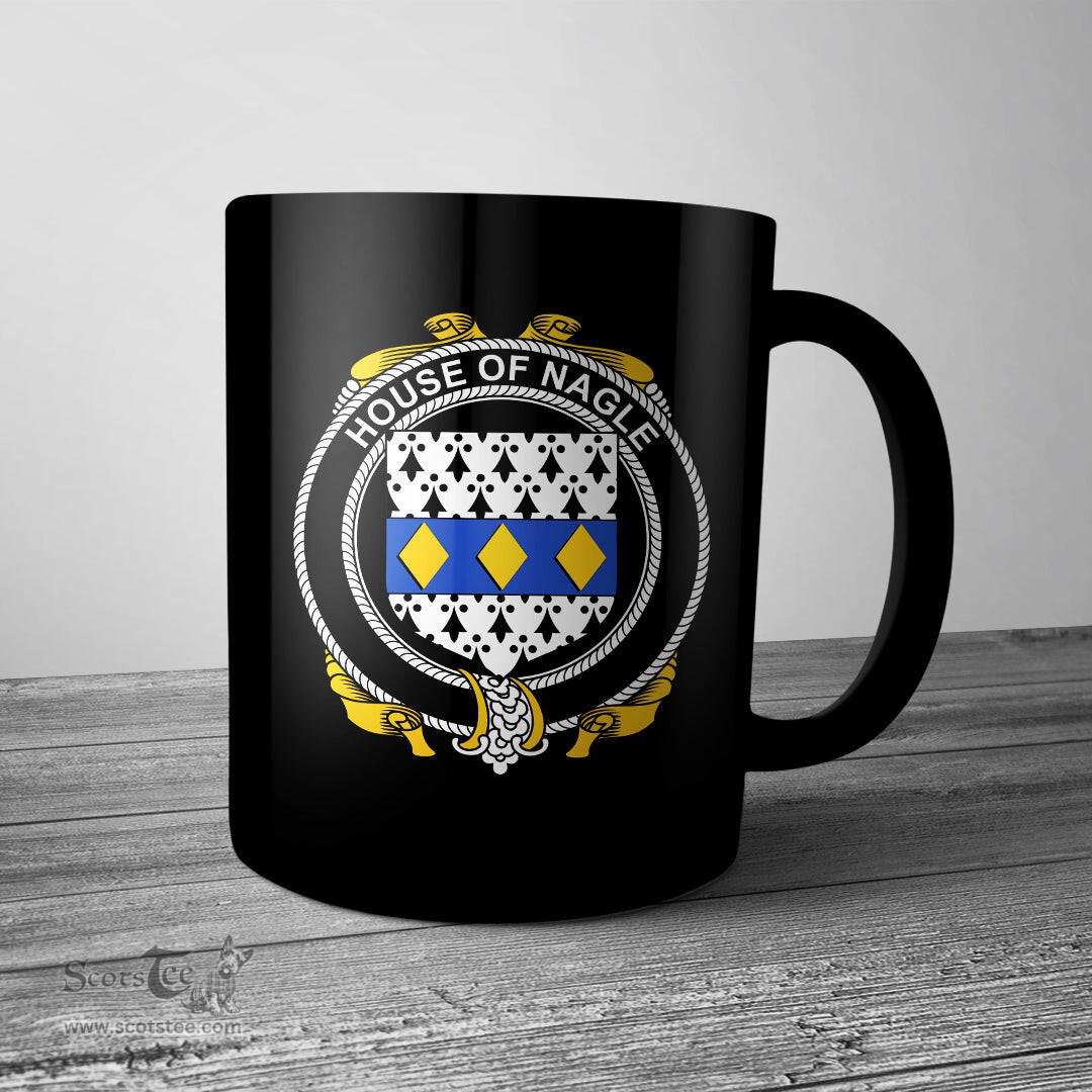 Irish House of NAGLE Coat of Arms Family Crest Ireland Mug Irish Mug