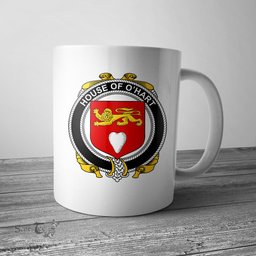 Irish House of O HART Coat of Arms Family Crest Ireland Mug Irish Mug