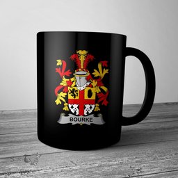 Irish Bourke Coat of Arms Family Crest Ireland Mug Irish Mug