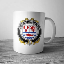 Irish House of O MELAGHLIN Coat of Arms Family Crest Ireland Mug Irish Mug