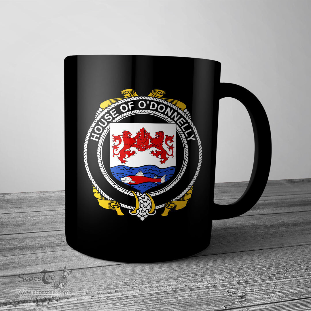 Irish House of O DONNELLY Coat of Arms Family Crest Ireland Mug Irish Mug