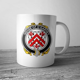 Irish House of O GARVEY Coat of Arms Family Crest Ireland Mug Irish Mug