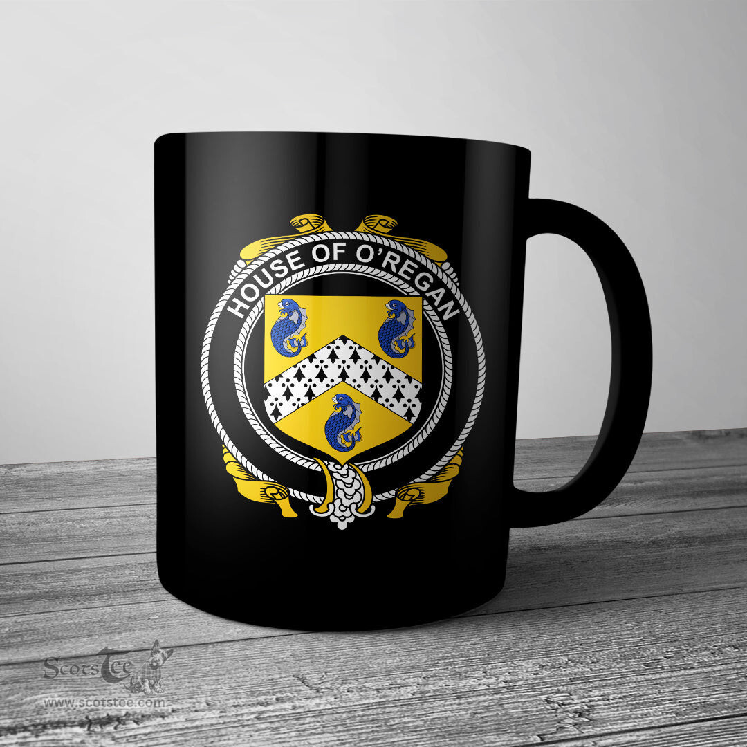 Irish House of O REGAN Coat of Arms Family Crest Ireland Mug Irish Mug