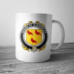 Irish House of O GORMLEY Coat of Arms Family Crest Ireland Mug Irish Mug