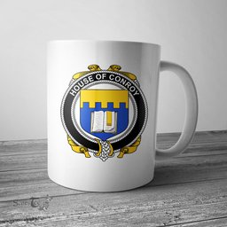 Irish House of CONROY (O MULCONRY) Coat of Arms Family Crest Ireland Mug Irish Mug