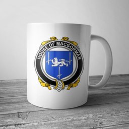 Irish House of MACGORMAN Coat of Arms Family Crest Ireland Mug Irish Mug