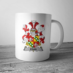 Irish Egan or McEgan Coat of Arms Family Crest Ireland Mug Irish Mug