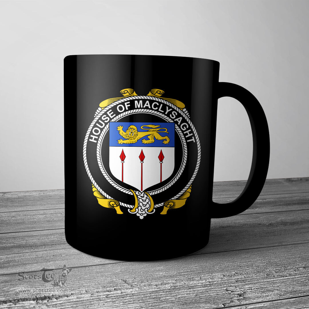 Irish House of MACLYSAGHT Coat of Arms Family Crest Ireland Mug Irish Mug