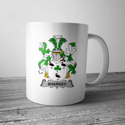Irish Sharkey or O Sharkey Coat of Arms Family Crest Ireland Mug Irish Mug