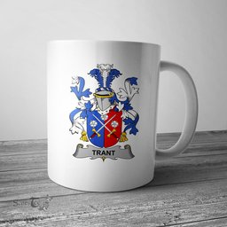 Irish Trant or Trent Coat of Arms Family Crest Ireland Mug Irish Mug