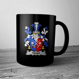 Irish Trant or Trent Coat of Arms Family Crest Ireland Mug Irish Mug