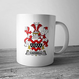 Irish Cadwell or Caddell Coat of Arms Family Crest Ireland Mug Irish Mug