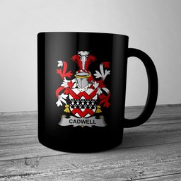 Irish Cadwell or Caddell Coat of Arms Family Crest Ireland Mug Irish Mug