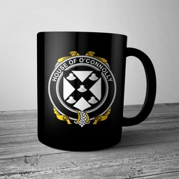 Irish House of O CONNOLLY Coat of Arms Family Crest Ireland Mug Irish Mug