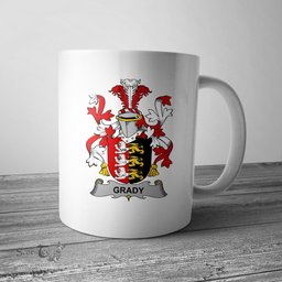 Irish Grady or O Grady Coat of Arms Family Crest Ireland Mug Irish Mug
