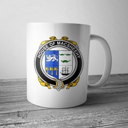 Irish House of MACSHEEHY Coat of Arms Family Crest Ireland Mug Irish Mug