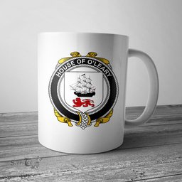 Irish House of O LEARY Coat of Arms Family Crest Ireland Mug Irish Mug