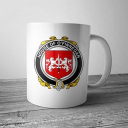 Irish House of O FINNEGAN Coat of Arms Family Crest Ireland Mug Irish Mug