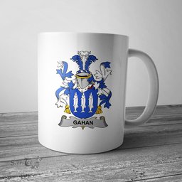 Irish Gahan or McGahan Coat of Arms Family Crest Ireland Mug Irish Mug