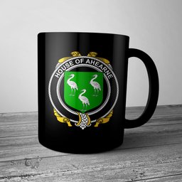 Irish House of AHEARNE (Aherne) Coat of Arms Family Crest Ireland Mug Irish Mug