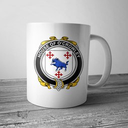 Irish House of O CROWLEY Coat of Arms Family Crest Ireland Mug Irish Mug