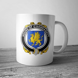 Irish House of O HANRAGHTY Coat of Arms Family Crest Ireland Mug Irish Mug