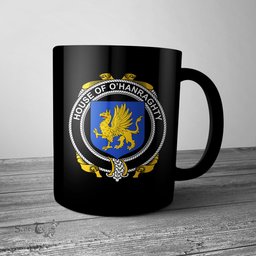 Irish House of O HANRAGHTY Coat of Arms Family Crest Ireland Mug Irish Mug