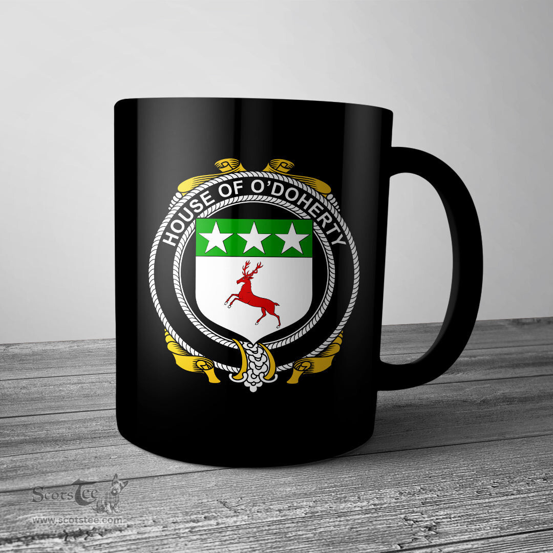 Irish House of O DOHERTY Coat of Arms Family Crest Ireland Mug Irish Mug