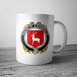 Irish House of O KINNEALLY Coat of Arms Family Crest Ireland Mug Irish Mug