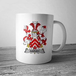 Irish Garvey or O Garvey Coat of Arms Family Crest Ireland Mug Irish Mug