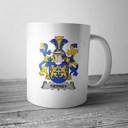 Irish Tierney or O Tierney Coat of Arms Family Crest Ireland Mug Irish Mug