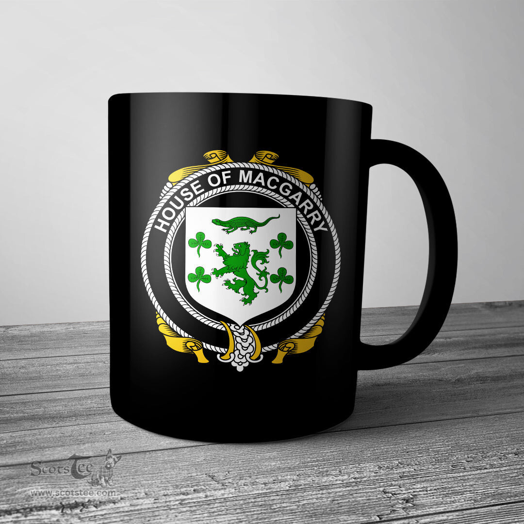 Irish House of MACGARRY Coat of Arms Family Crest Ireland Mug Irish Mug