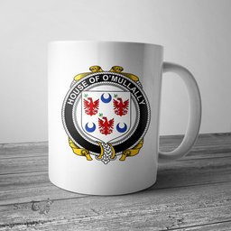 Irish House of O MULLALLY Coat of Arms Family Crest Ireland Mug Irish Mug