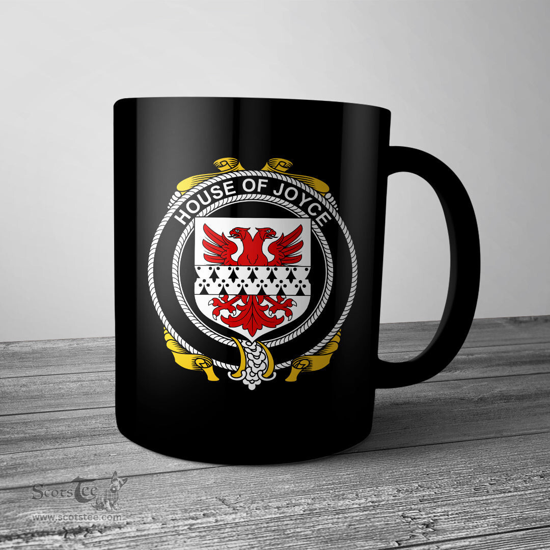 Irish House of JOYCE Coat of Arms Family Crest Ireland Mug Irish Mug