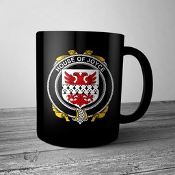 Irish House of JOYCE Coat of Arms Family Crest Ireland Mug Irish Mug