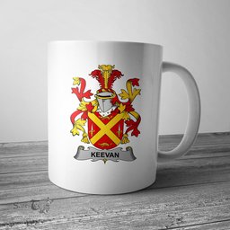 Irish Keevan or O Kevane Coat of Arms Family Crest Ireland Mug Irish Mug