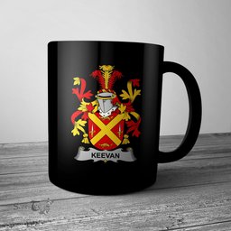 Irish Keevan or O Kevane Coat of Arms Family Crest Ireland Mug Irish Mug