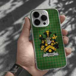 Irish Avery Coat of Arms Family Crest Ireland Phone Case Irish National Tartan Irish County Phone Case