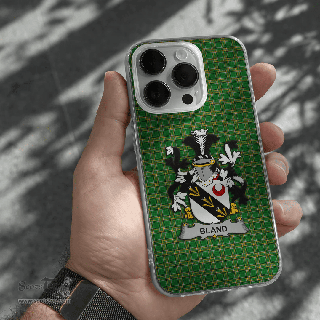 Irish Bland Coat of Arms Family Crest Ireland Phone Case Irish National Tartan Irish County Phone Case