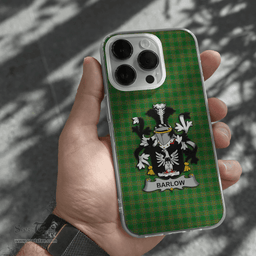 Irish Barlow Coat of Arms Family Crest Ireland Phone Case Irish National Tartan Irish County Phone Case