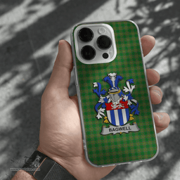 Irish Bagwell Coat of Arms Family Crest Ireland Phone Case Irish National Tartan Irish County Phone Case