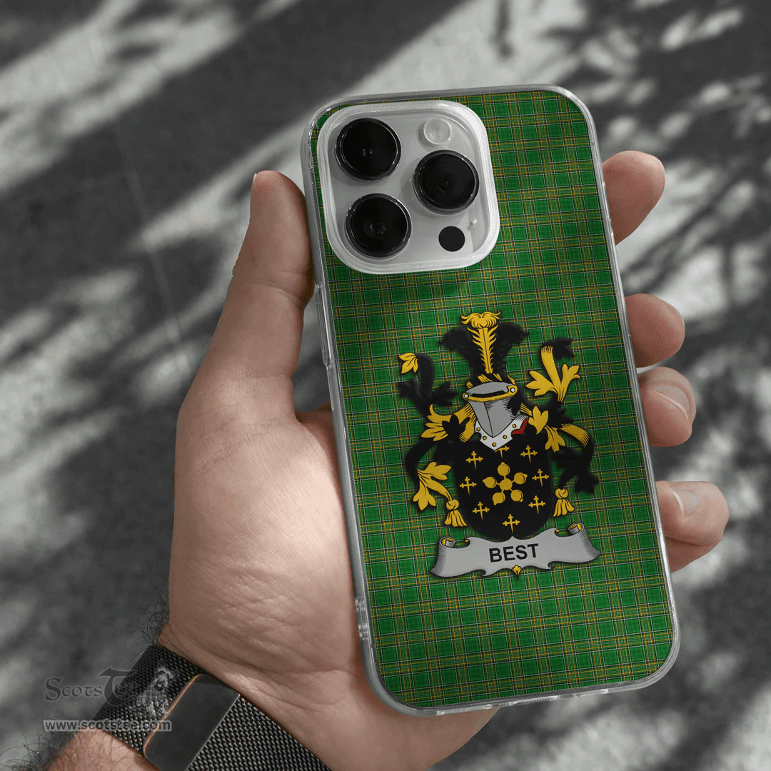 Irish Best Coat of Arms Family Crest Ireland Phone Case Irish National Tartan Irish County Phone Case