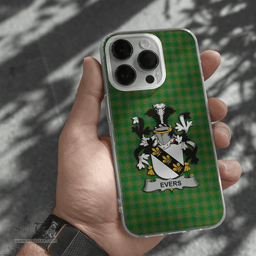 Irish Evers Coat of Arms Family Crest Ireland Phone Case Irish National Tartan Irish County Phone Case