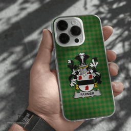 Irish Farmer Coat of Arms Family Crest Ireland Phone Case Irish National Tartan Irish County Phone Case