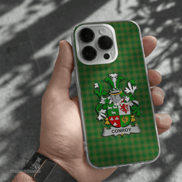 Irish Conroy or O Conry Coat of Arms Family Crest Ireland Phone Case Irish National Tartan Irish County Phone Case