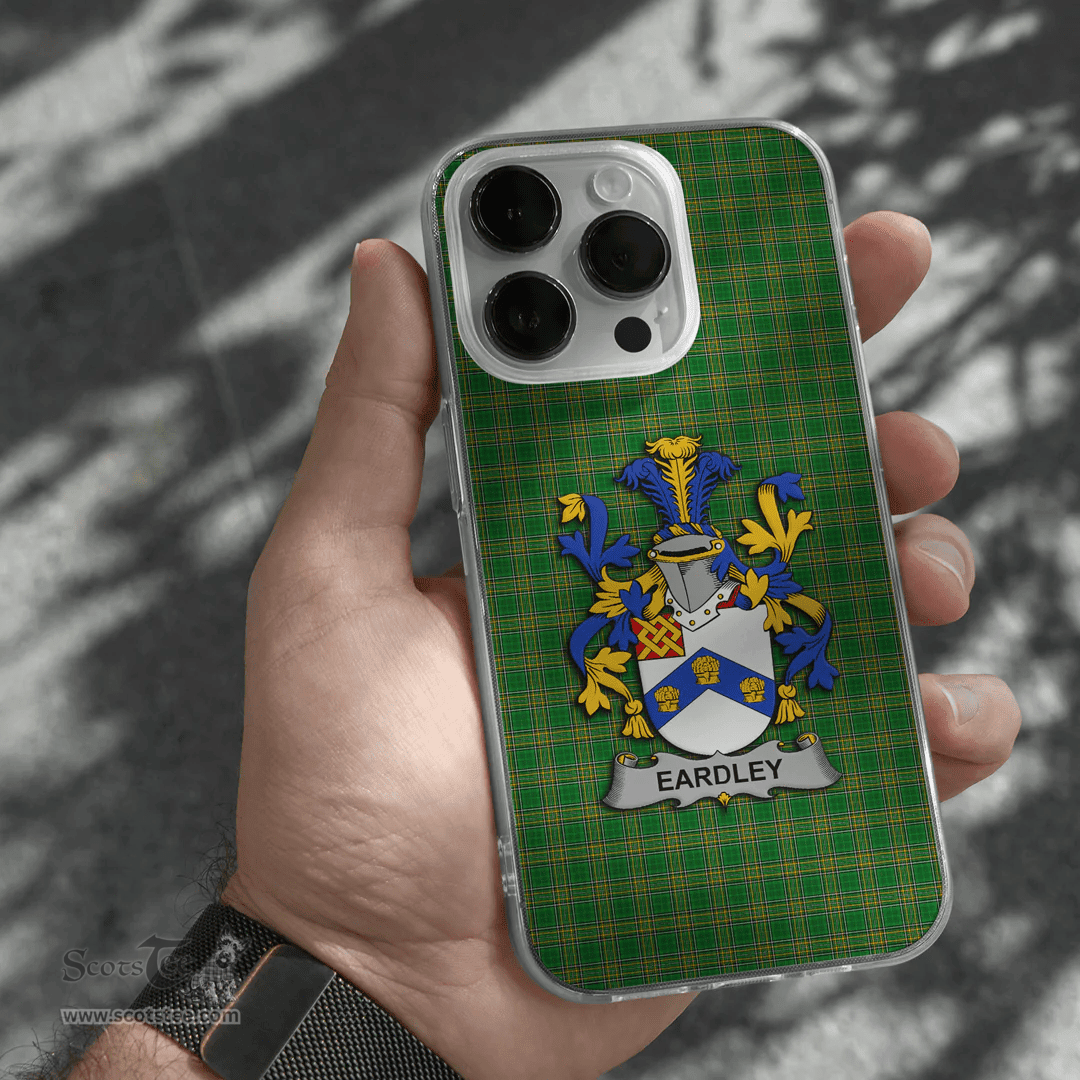 Irish Eardley Coat of Arms Family Crest Ireland Phone Case Irish National Tartan Irish County Phone Case