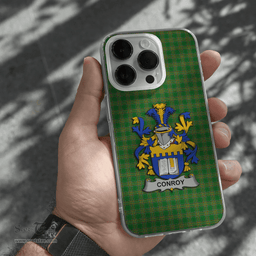 Irish Conroy or O Mulconroy Coat of Arms Family Crest Ireland Phone Case Irish National Tartan Irish County Phone Case
