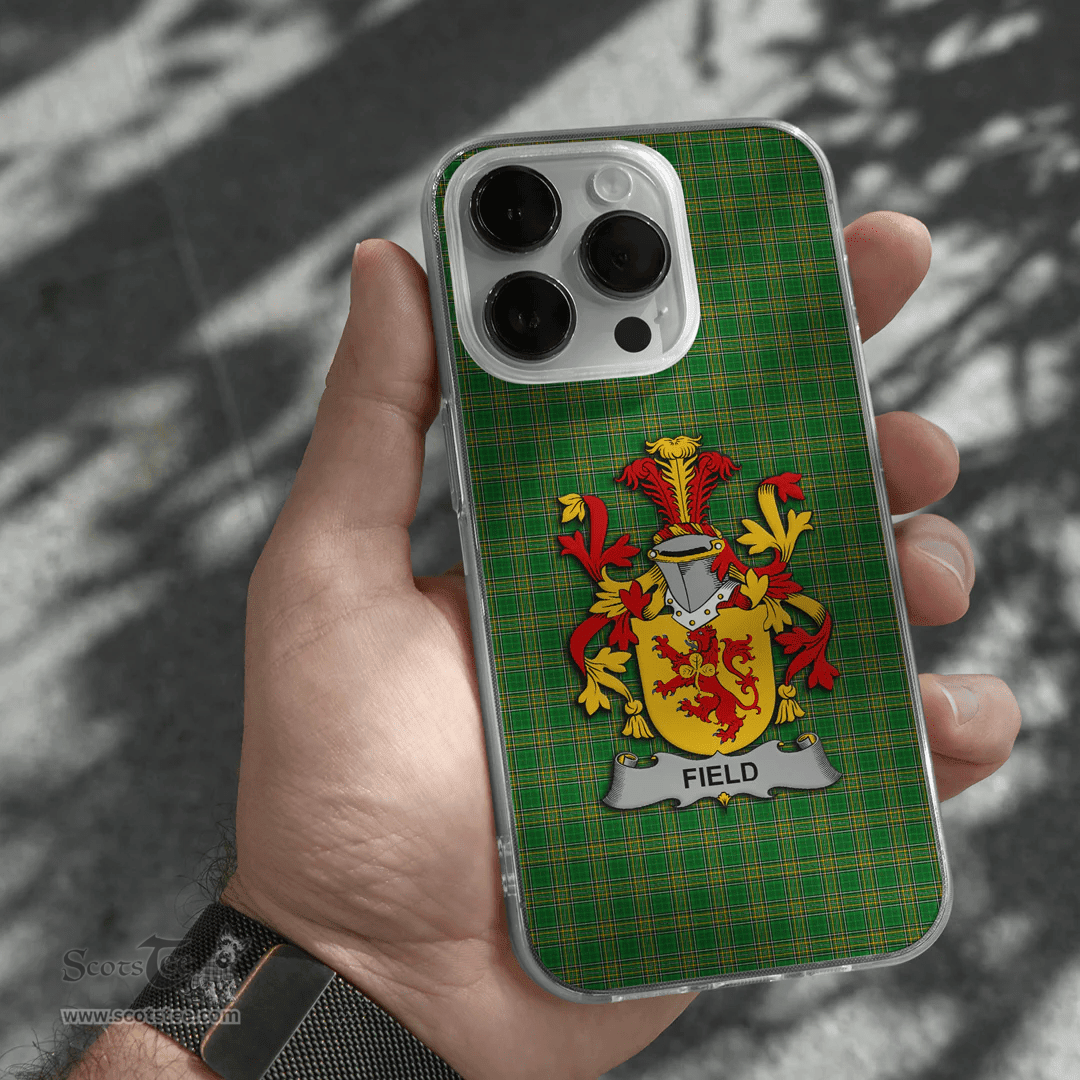 Irish Field Coat of Arms Family Crest Ireland Phone Case Irish National Tartan Irish County Phone Case