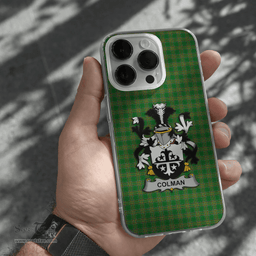 Irish Colman or McColman Coat of Arms Family Crest Ireland Phone Case Irish National Tartan Irish County Phone Case